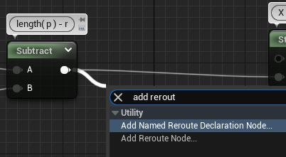 Reroute Declaration Node