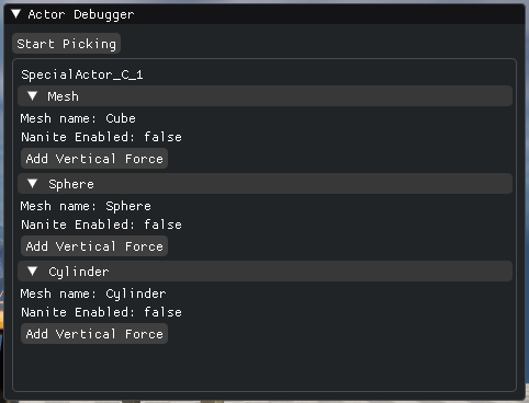 Image of the actor debugger we're going to build